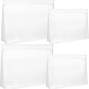 4 Pack Leakproof Clear Toiletry bags, TSA Approved Quart Size Zipper Bags, BPA F